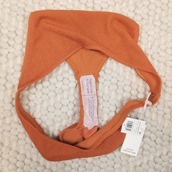 NWT Good American "Always Fits Good Basic Cheeky" Bikini Bottoms Cinnamon Sz 5/6 - Picture 4 of 6